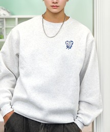 ワンポイント スウェット 長袖 トレーナー