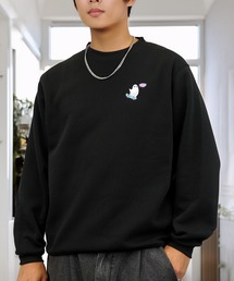 L'atelier(ラトリエ)の刺繍 ワンポイント スウェット 長袖 トレーナー(スウェット)