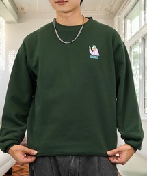 ワンポイント スウェット 長袖 トレーナー