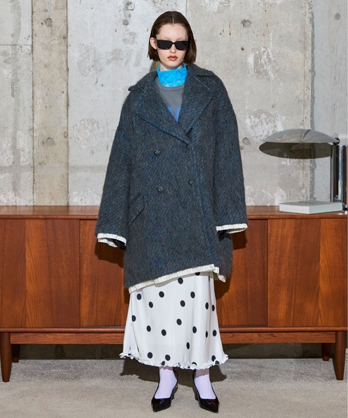 Drawer モヘヤシャギーコート Mohair Shaggy Coat / モヘヤシャギーコート（チェスターコート