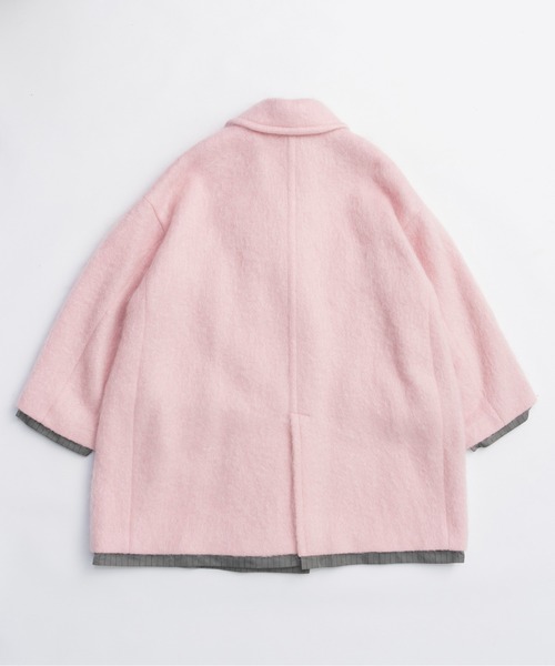 MAISON SPECIAL（メゾンスペシャル）の「Mohair Shaggy Coat / モヘヤシャギーコート（チェスターコート・レディース・ブラック/グレー/ピンク・FREE）」の11枚目の写真