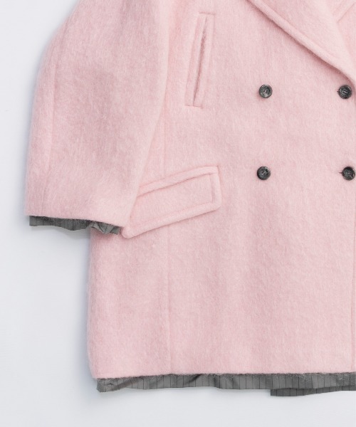 MAISON SPECIAL（メゾンスペシャル）の「Mohair Shaggy Coat / モヘヤシャギーコート（チェスターコート・レディース・ブラック/グレー/ピンク・FREE）」の14枚目の写真
