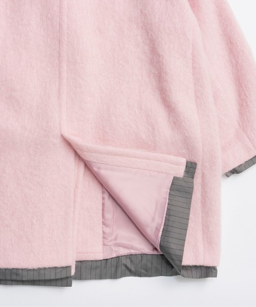 MAISON SPECIAL（メゾンスペシャル）の「Mohair Shaggy Coat / モヘヤシャギーコート（チェスターコート・レディース・ブラック/グレー/ピンク・FREE）」の17枚目の写真