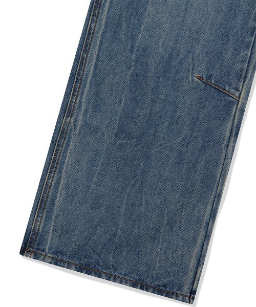 MAHAGRID(マハグリッド)の「『mahagrid/マハグリッド』WASHED DART DENIM PT/ウォッシュドダートデニムパンツ(デニムパンツ・メンズ・ブルー/ブラック・S/M)」の12枚目の写真