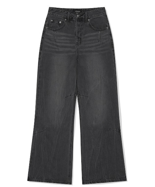 MAHAGRID(マハグリッド)の「『mahagrid/マハグリッド』WASHED DART DENIM PT/ウォッシュドダートデニムパンツ(デニムパンツ・メンズ・ブルー/ブラック・S/M)」の10枚目の写真