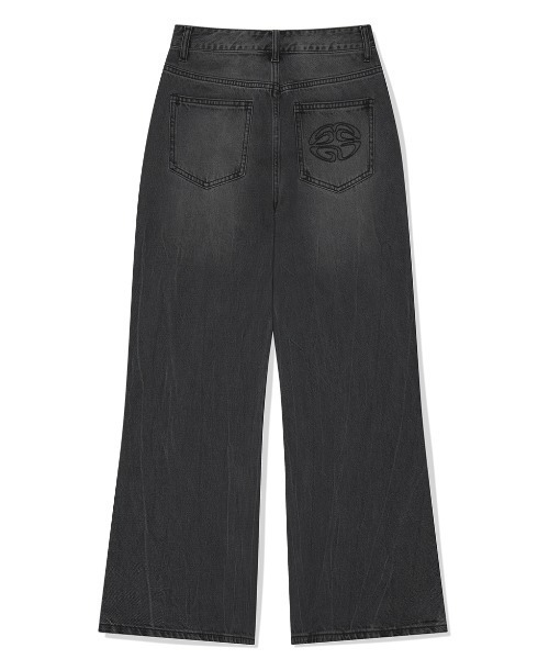 MAHAGRID(マハグリッド)の「『mahagrid/マハグリッド』WASHED DART DENIM PT/ウォッシュドダートデニムパンツ(デニムパンツ・メンズ・ブルー/ブラック・S/M)」の6枚目の写真