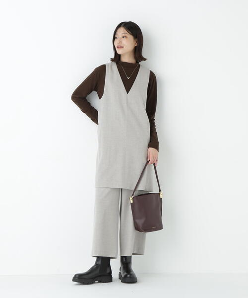 human woman（ヒューマンウーマン）の「◆【5サイズ展開】ＴＯＰツイルガウチョパンツ（その他パンツ・レディース・ベージュ系その他2/カーキ/グレー系その他・X-LARGE/LARGE/MEDIUM/SMALL/X-SMALL）」の14枚目の写真