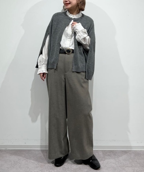 human woman（ヒューマンウーマン）の「◆【5サイズ展開】ＴＯＰツイルガウチョパンツ（その他パンツ・レディース・ベージュ系その他2/カーキ/グレー系その他・X-LARGE/LARGE/MEDIUM/SMALL/X-SMALL）」の4枚目の写真