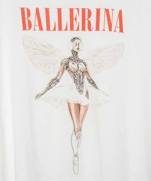 bedsidedrama（ベットサイドドラマ）の「NEO BALLERINA  Wide L/S Tee（Tシャツ/カットソー・レディース・ホワイト/ブラック・1/2）」の9枚目の写真
