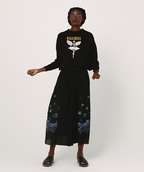 bedsidedrama（ベットサイドドラマ）の「NEO BALLERINA  Wide L/S Tee（Tシャツ/カットソー・レディース・ホワイト/ブラック・1/2）」の5枚目の写真