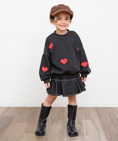 BREEZE（ブリーズ）の「【ジュニア対応】デニムスカート（デニムスカート・キッズ・ブラック/ブルー・80/90/100/110/120/130/140）」の3枚目の写真