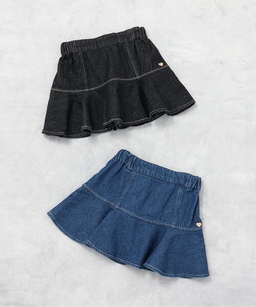 BREEZE（ブリーズ）の「【ジュニア対応】デニムスカート（デニムスカート・キッズ・ブラック/ブルー・80/90/100/110/120/130/140）」の7枚目の写真