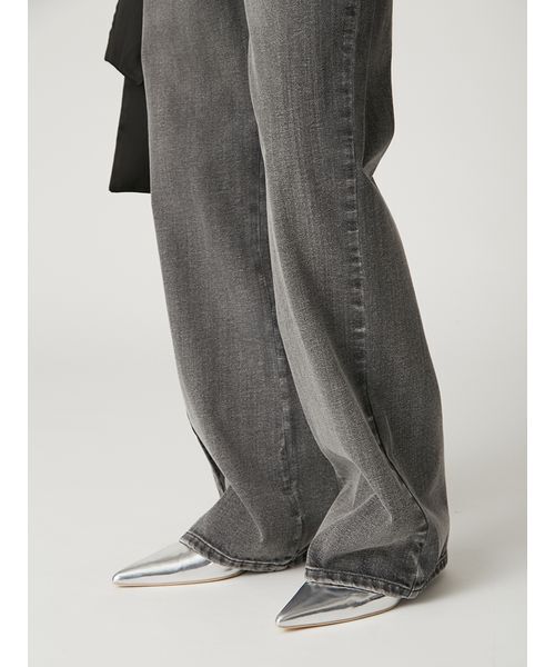 FRAY I.D（フレイアイディー）の「リボンモチーフストレートワイド