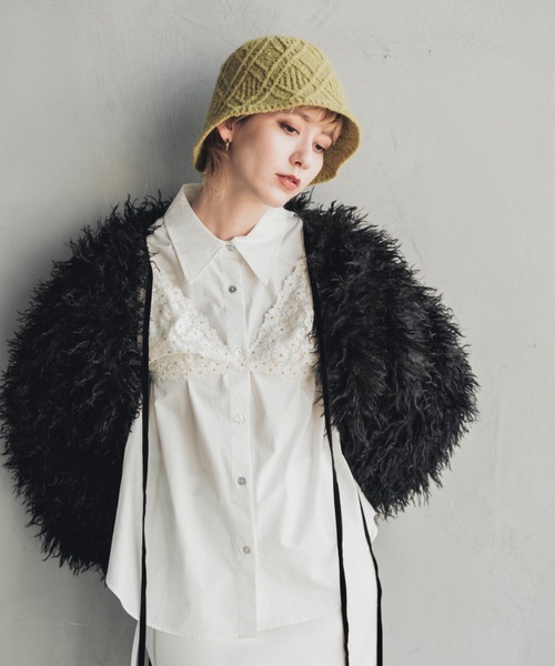 ORIENT MILLINERY(オリエント ミリナリー)の「Boucloche【ブークローシュ】(ハット・レディース・チャコールグレー/ライトグリーン/カーキブラウン・FREE)」の21枚目の写真