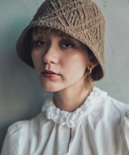 ORIENT MILLINERY(オリエント ミリナリー)の「Boucloche【ブークローシュ】(ハット・レディース・チャコールグレー/ライトグリーン/カーキブラウン・FREE)」の12枚目の写真