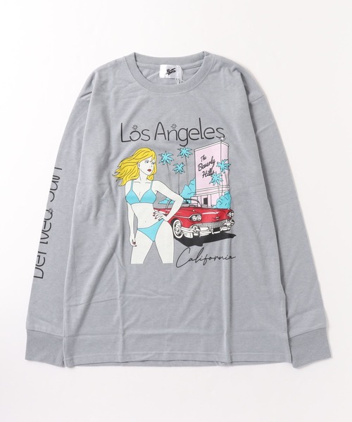 ARCHIVER（アーカイバ）の「【RES】プリント長袖Tシャツ（Tシャツ/カットソー・レディース・ブラック/グレー/ホワイト/オレンジ・LARGE/MEDIUM）」の3枚目の写真