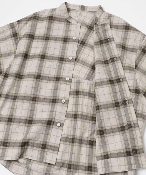 FORK&SPOON（フォークアンドスプーン）の「FORK&SPOON　ブラッシュドチェックシャツ（シャツ/ブラウス・レディース・ベージュ系その他/ブラック系その他・1）」の20枚目の写真