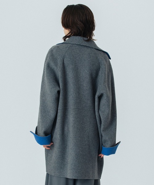 ROSE BUD（ローズバッド）の「(CREOLME)REVERSIBLE MIDDLE COAT（その他アウター・レディース・ブラウン/グレー・ONE SIZE）」の5枚目の写真
