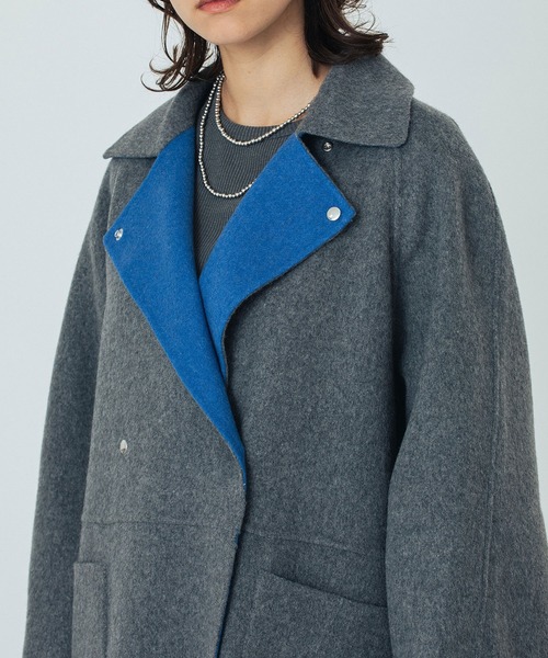 ROSE BUD（ローズバッド）の「(CREOLME)REVERSIBLE MIDDLE COAT（その他アウター・レディース・ブラウン/グレー・ONE SIZE）」の7枚目の写真
