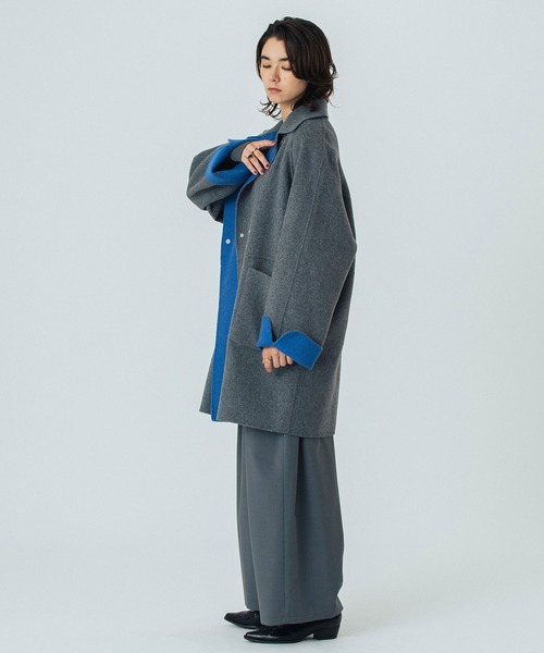 ROSE BUD（ローズバッド）の「(CREOLME)REVERSIBLE MIDDLE COAT（その他アウター・レディース・ブラウン/グレー・ONE SIZE）」の15枚目の写真