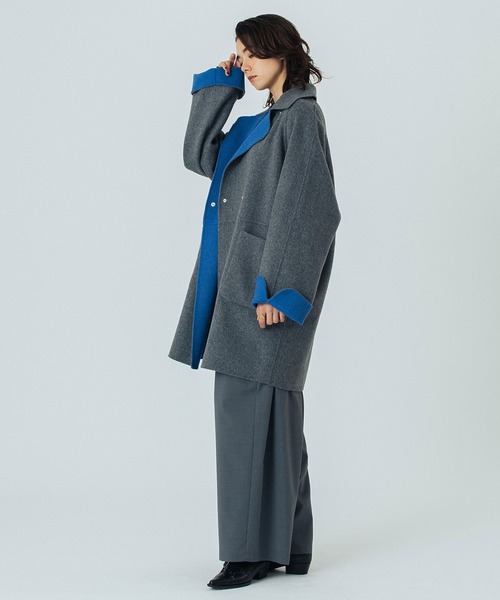 ROSE BUD（ローズバッド）の「(CREOLME)REVERSIBLE MIDDLE COAT（その他アウター・レディース・ブラウン/グレー・ONE SIZE）」の16枚目の写真