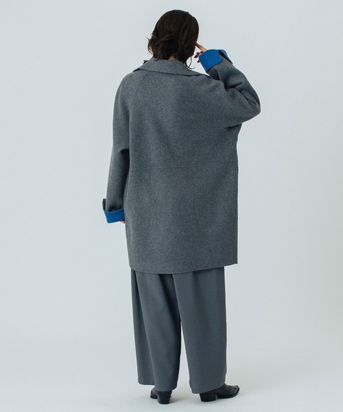 ROSE BUD（ローズバッド）の「(CREOLME)REVERSIBLE MIDDLE COAT（その他アウター・レディース・ブラウン/グレー・ONE SIZE）」の18枚目の写真