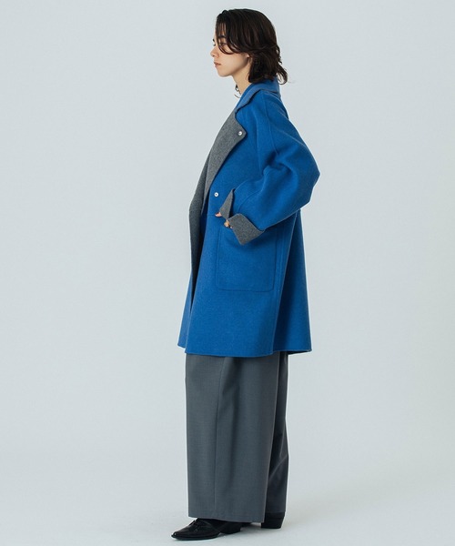 ROSE BUD（ローズバッド）の「(CREOLME)REVERSIBLE MIDDLE COAT（その他アウター・レディース・ブラウン/グレー・ONE SIZE）」の21枚目の写真