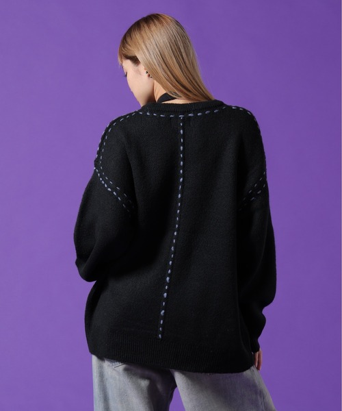 DANKE SCHON(ダンケシェーン)の「【WEB&DEPOT限定】DankeSchon/ダンケシェーン/ST KNIT CREWNECK(ニット/セーター・メンズ・ホワイト/チャコールグレー/ブラック・L/M/XL)」の17枚目の写真