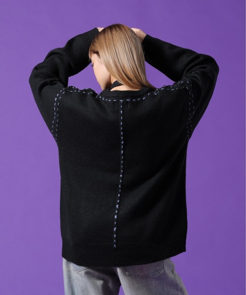 DANKE SCHON(ダンケシェーン)の「【WEB&DEPOT限定】DankeSchon/ダンケシェーン/ST KNIT CREWNECK(ニット/セーター・メンズ・ホワイト/チャコールグレー/ブラック・L/M/XL)」の18枚目の写真