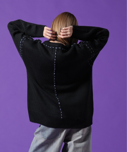 DANKE SCHON(ダンケシェーン)の「【WEB&DEPOT限定】DankeSchon/ダンケシェーン/ST KNIT CREWNECK(ニット/セーター・メンズ・ホワイト/チャコールグレー/ブラック・L/M/XL)」の19枚目の写真