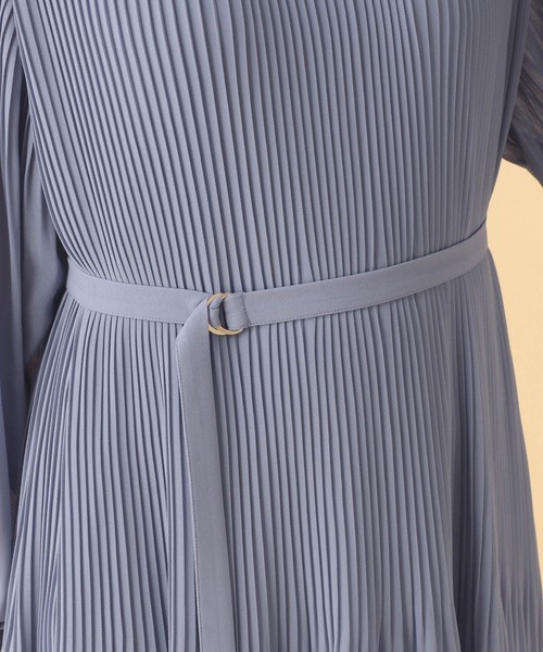 Elura（エルーラ）の「≪入卒/セレモニー/通勤≫プリーツワンピース/603869（ワンピース・レディース・ライトブルー/ネイビー・LARGE/MEDIUM）」の21枚目の写真