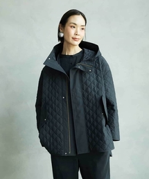 キルティングコート フード ショート丈」に該当するファッション