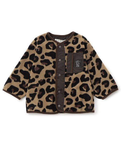 F.O.KIDS(エフオーキッズ)の「【セットアップ可/ジュニア対応】フリースカーディガン(カーディガン/ボレロ・キッズ・ブラウン/チャコール/アイボリー・80/90/100/110/120/130/140)」の3枚目の写真