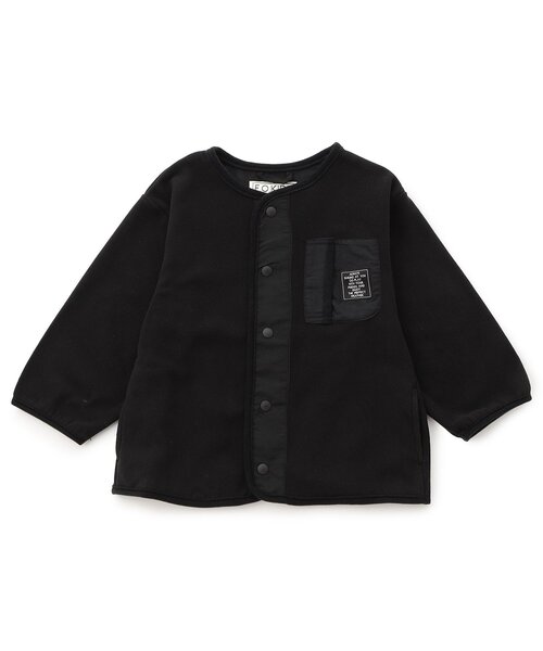 F.O.KIDS(エフオーキッズ)の「【セットアップ可/ジュニア対応】フリースカーディガン(カーディガン/ボレロ・キッズ・ブラウン/チャコール/アイボリー・80/90/100/110/120/130/140)」の2枚目の写真