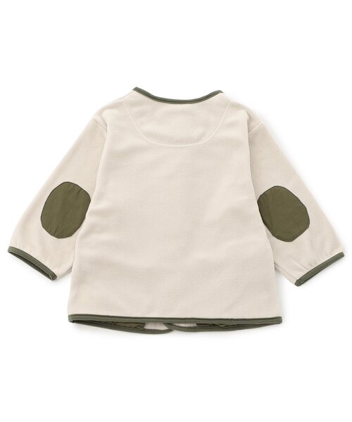 F.O.KIDS(エフオーキッズ)の「【セットアップ可/ジュニア対応】フリースカーディガン(カーディガン/ボレロ・キッズ・ブラウン/チャコール/アイボリー・80/90/100/110/120/130/140)」の6枚目の写真