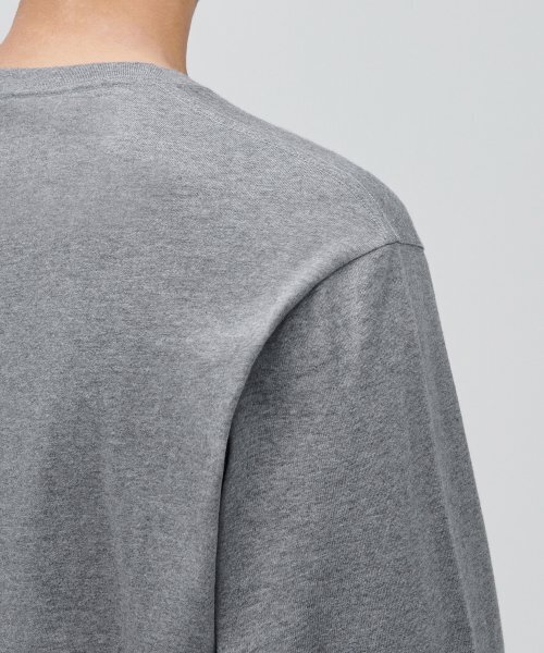 MUSINSA STANDARD（ムシンサスタンダード）の「クルーネック長袖Tシャツ[メランジグレー]（Tシャツ/カットソー・メンズ・その他・XXX-LARGE/SMALL/MEDIUM/LARGE/X-LARGE/XX-LARGE）」の5枚目の写真