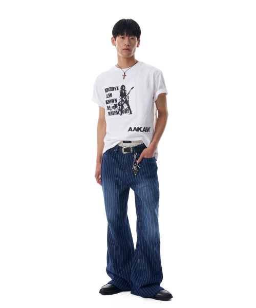 AAKAM（アーカム）の「Washed Patch Half Top (White)（Tシャツ/カットソー・レディース・その他・2/1）」の9枚目の写真