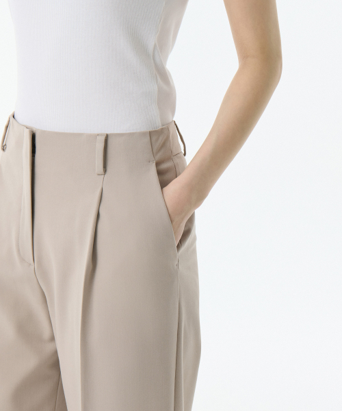 MUSINSA STANDARD WOMAN（ムシンサスタンダードウーマン）の「ウィメンズウエストバンドレスワイドスラックス[ウォームサンド]（スラックス・レディース・その他・30/24/25/26/27/28/29）」の7枚目の写真