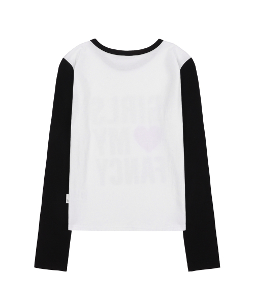 FANCY CLUB（ファンシークラブ）の「ガールズマイファンシーロングスリーブ (ブラック)_F24ZB068（Tシャツ/カットソー・レディース・その他・1/2）」の3枚目の写真