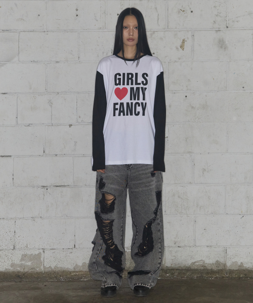 FANCY CLUB（ファンシークラブ）の「ガールズマイファンシーロングスリーブ (ブラック)_F24ZB068（Tシャツ/カットソー・レディース・その他・1/2）」の7枚目の写真