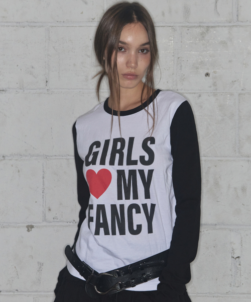FANCY CLUB（ファンシークラブ）の「ガールズマイファンシーロングスリーブ (ブラック)_F24ZB068（Tシャツ/カットソー・レディース・その他・1/2）」の8枚目の写真