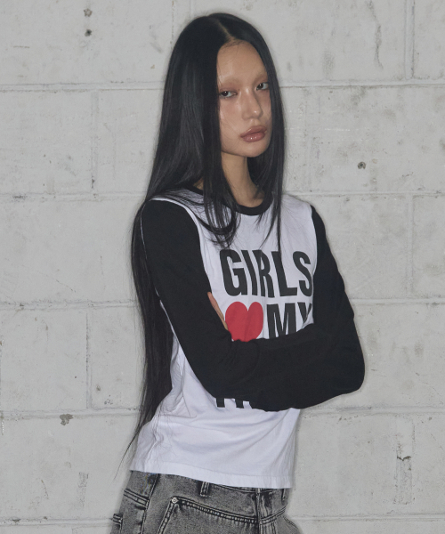 FANCY CLUB（ファンシークラブ）の「ガールズマイファンシーロングスリーブ (ブラック)_F24ZB068（Tシャツ/カットソー・レディース・その他・1/2）」の10枚目の写真