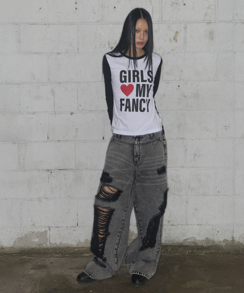 FANCY CLUB（ファンシークラブ）の「ガールズマイファンシーロングスリーブ (ブラック)_F24ZB068（Tシャツ/カットソー・レディース・その他・1/2）」の11枚目の写真