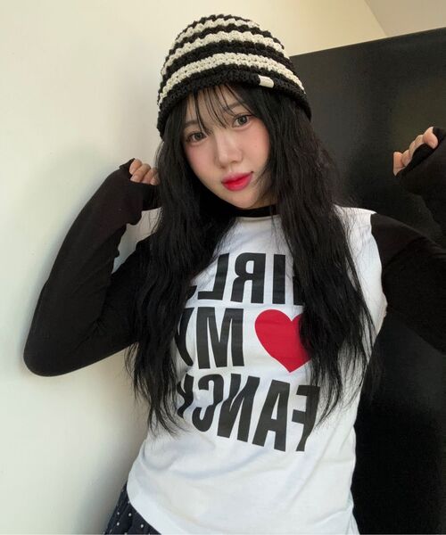 FANCY CLUB（ファンシークラブ）の「ガールズマイファンシーロングスリーブ (ブラック)_F24ZB068（Tシャツ/カットソー・レディース・その他・1/2）」の14枚目の写真