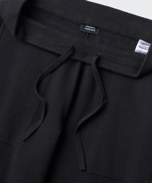 MUSINSA STANDARD（ムシンサスタンダード）の「ニットラウンジパンツ[ブラック]（その他パンツ・メンズ・その他・LARGE/X-LARGE/XX-LARGE/SMALL/MEDIUM）」の3枚目の写真