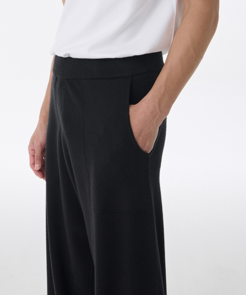 MUSINSA STANDARD（ムシンサスタンダード）の「ニットラウンジパンツ[ブラック]（その他パンツ・メンズ・その他・LARGE/X-LARGE/XX-LARGE/SMALL/MEDIUM）」の5枚目の写真