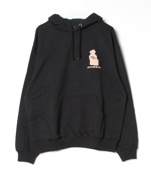 AVIREX（アヴィレックス）の「《直営店舗限定》PROPS STREET ASTAR BEAR HOODIE / AVIREX / アヴィレックス（パーカー・メンズ・ブラック/チャコールグレー/ライトグレー/イエロー/その他5/ベージュ・L/2XL/XL/M）」の2枚目の写真