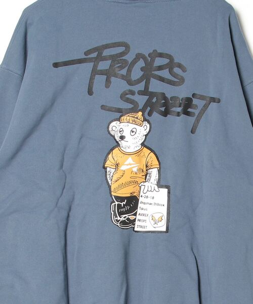 AVIREX（アヴィレックス）の「《直営店舗限定》PROPS STREET ASTAR BEAR HOODIE / AVIREX / アヴィレックス（パーカー・メンズ・ブラック/チャコールグレー/ライトグレー/イエロー/その他5/ベージュ・L/2XL/XL/M）」の9枚目の写真