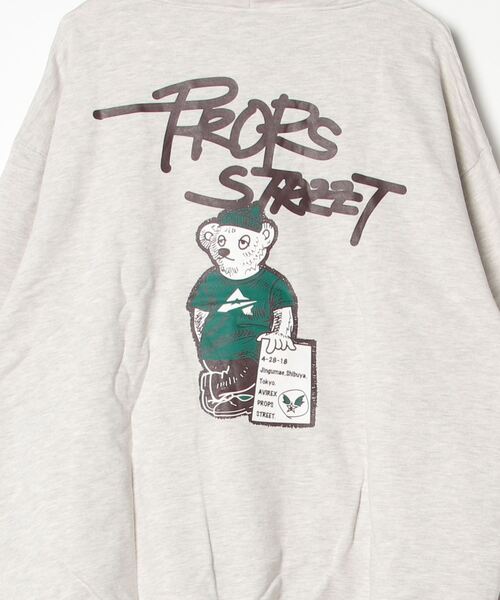 AVIREX（アヴィレックス）の「《直営店舗限定》PROPS STREET ASTAR BEAR HOODIE / AVIREX / アヴィレックス（パーカー・メンズ・ブラック/チャコールグレー/ライトグレー/イエロー/その他5/ベージュ・L/2XL/XL/M）」の11枚目の写真