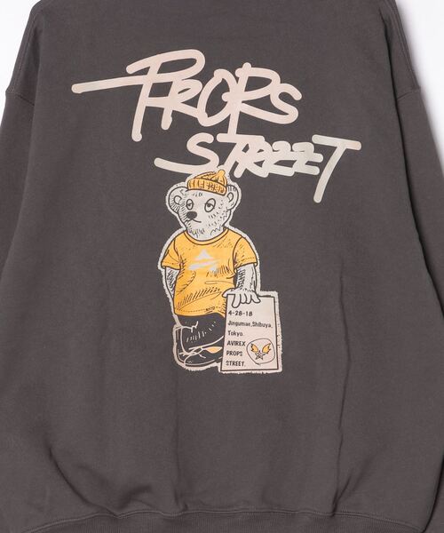 AVIREX（アヴィレックス）の「《直営店舗限定》PROPS STREET ASTAR BEAR HOODIE / AVIREX / アヴィレックス（パーカー・メンズ・ブラック/チャコールグレー/ライトグレー/イエロー/その他5/ベージュ・L/2XL/XL/M）」の12枚目の写真